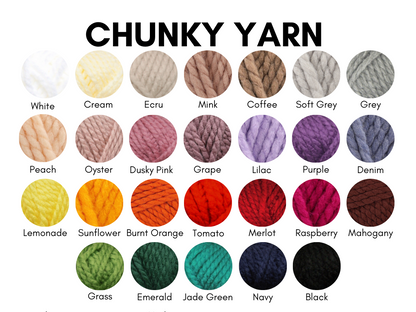 super chunky acrylic yarn colours chart