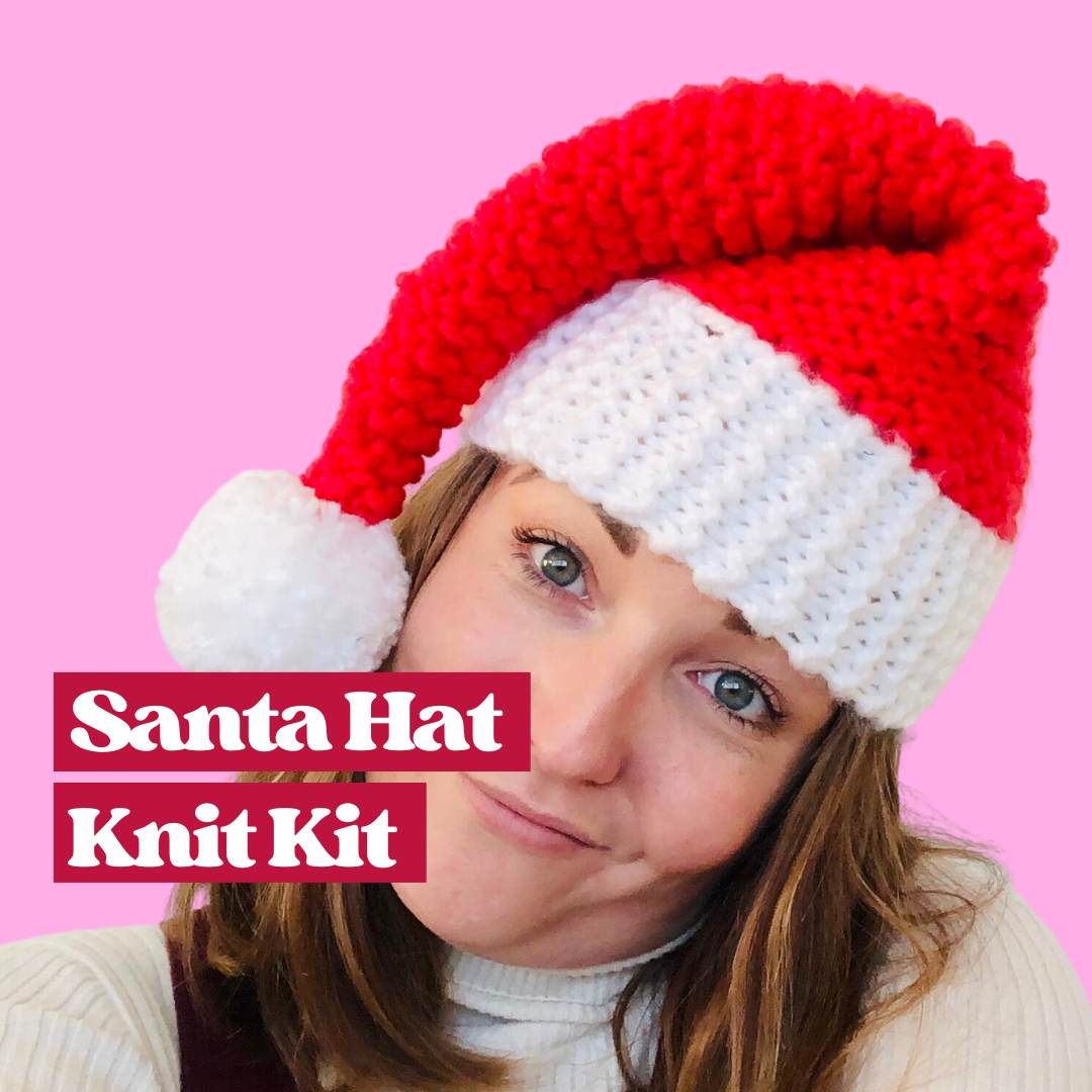 KNITTING KIT - Easy Santa Hat
