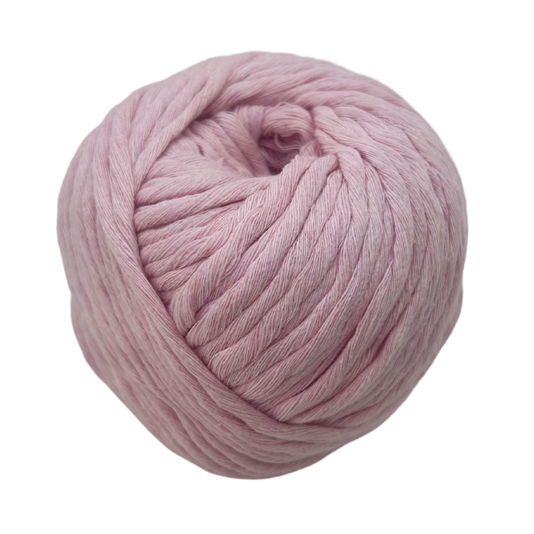 bubble gum pink chunky cotton yarn