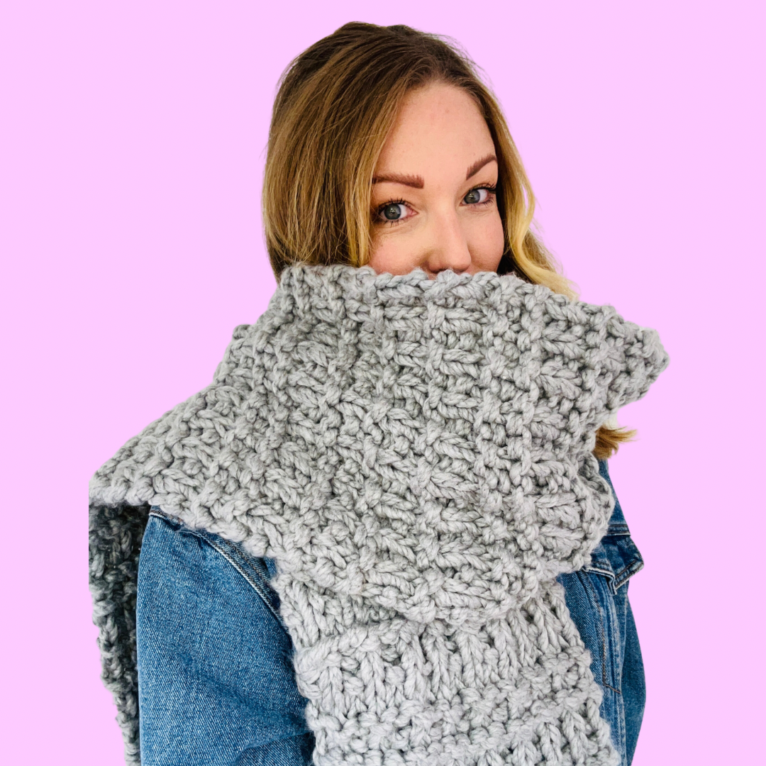 textured scarf knitting pattern