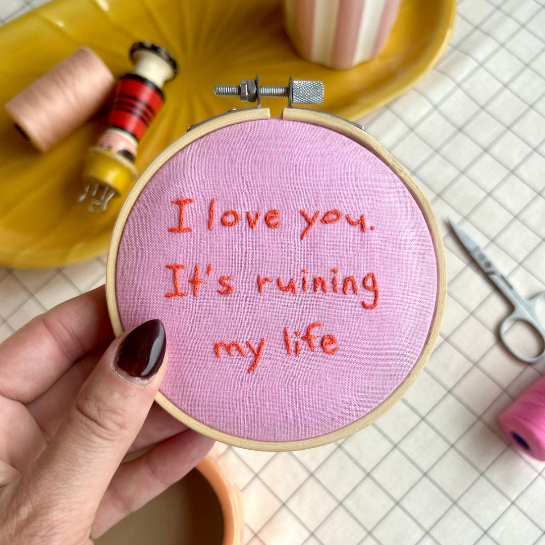 mini embroidery hoop | mini craft kit | craft gift