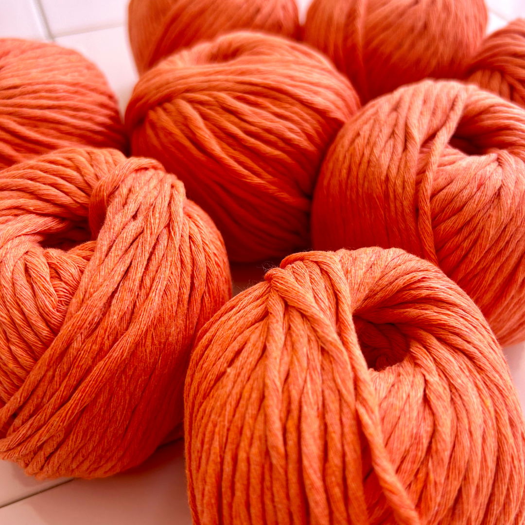 chunky cotton yarn | 100% recycled cotton yarn | for knitting, crochet and macrame