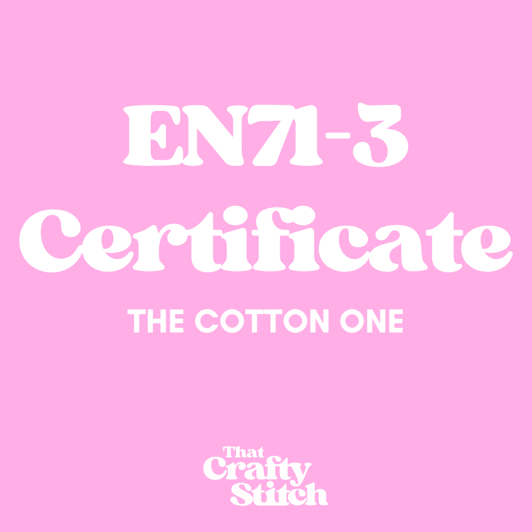 EN71-3 - The Cotton One