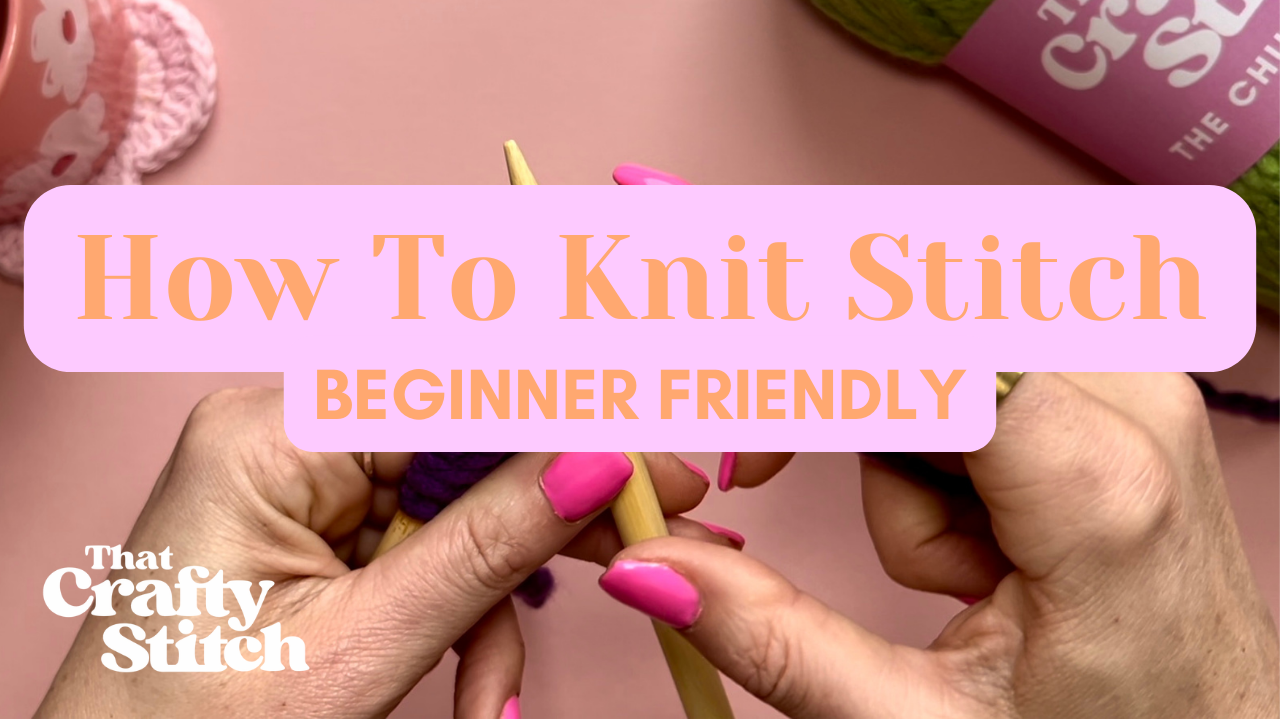 How to Knit stitch beginner friendly tutorial