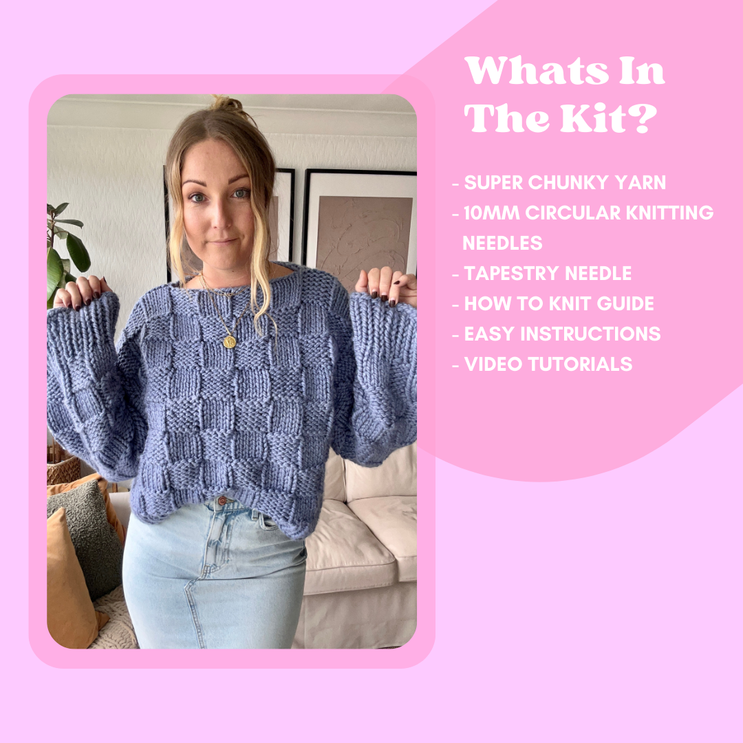 chunky jumper kniitting kit