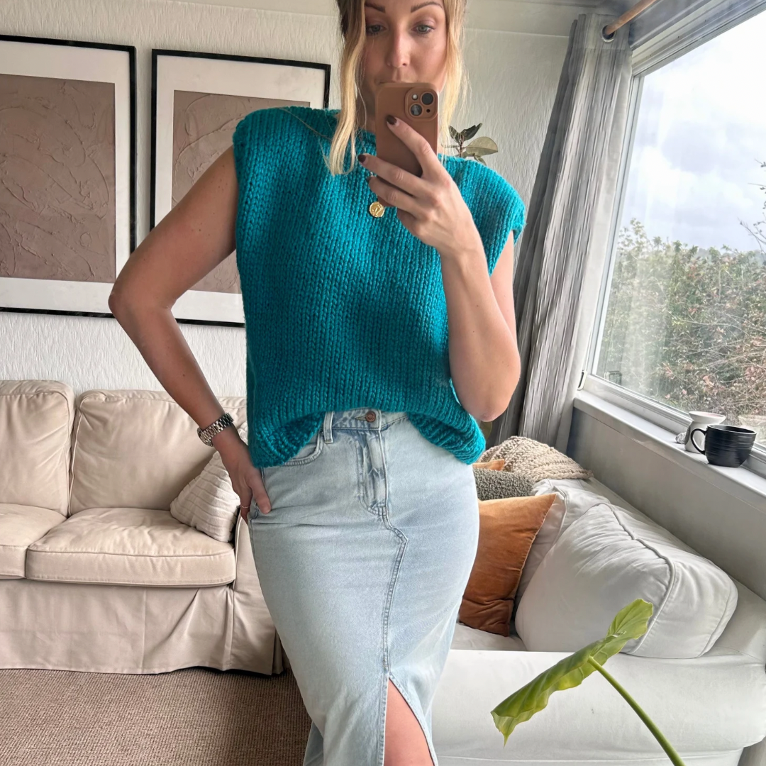 sweater vest knitting pattern | easy chunky sweater vest pattern | digital download