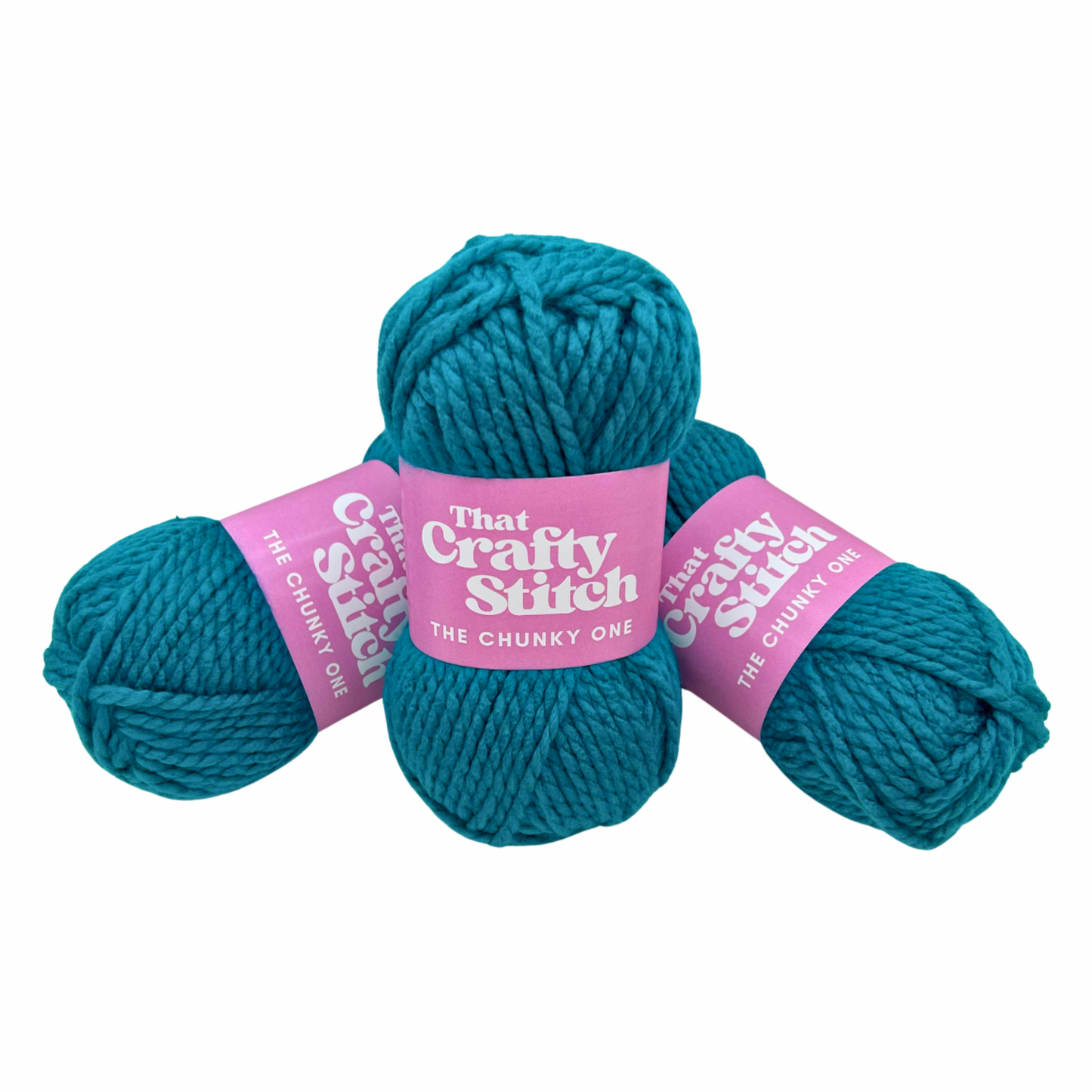 Jade green super chunky yarn