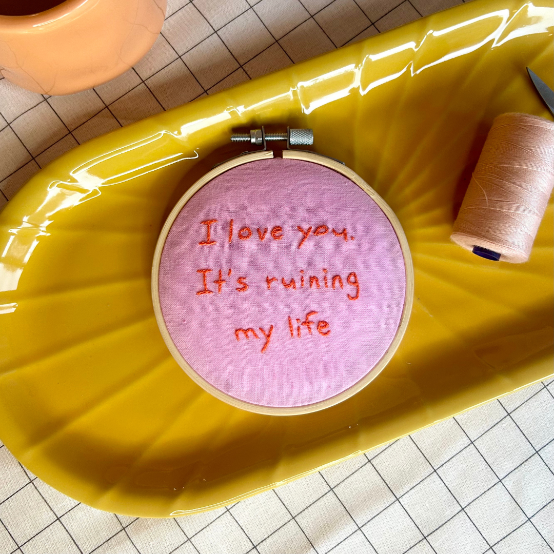 mini embroidery hoop | mini craft kit | craft gift