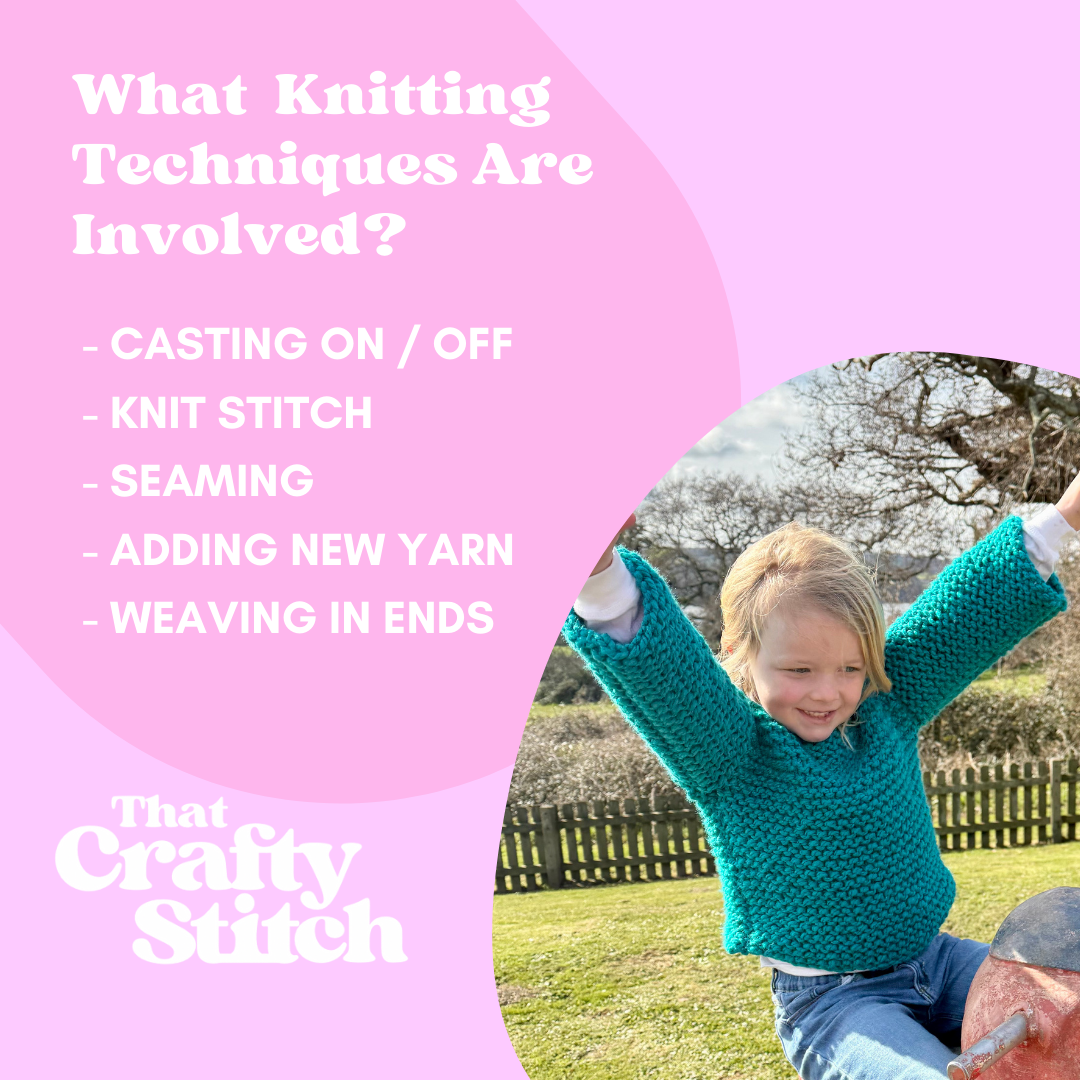 Mini jumper knitting pattern | digital knitting pattern | Childs jumper knit pattern | easy kids sweater