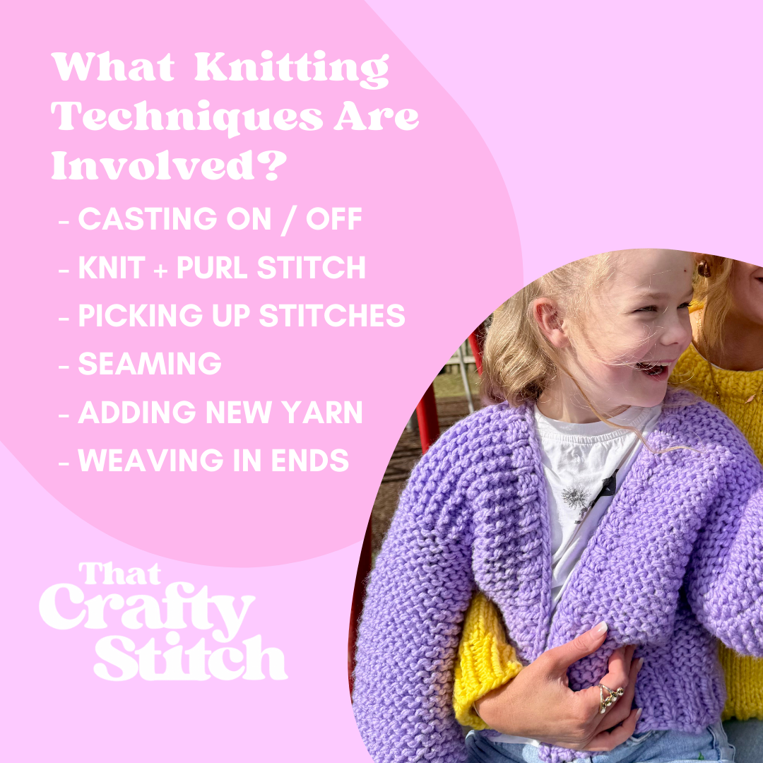 Mini chunky cardigan knitting pattern | Childs cardi knit pattern | easy cardigan pattern | kids cardigan knitting pattern