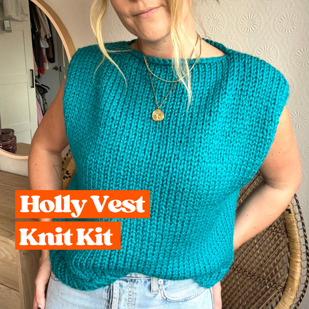 sweater vest knit kit