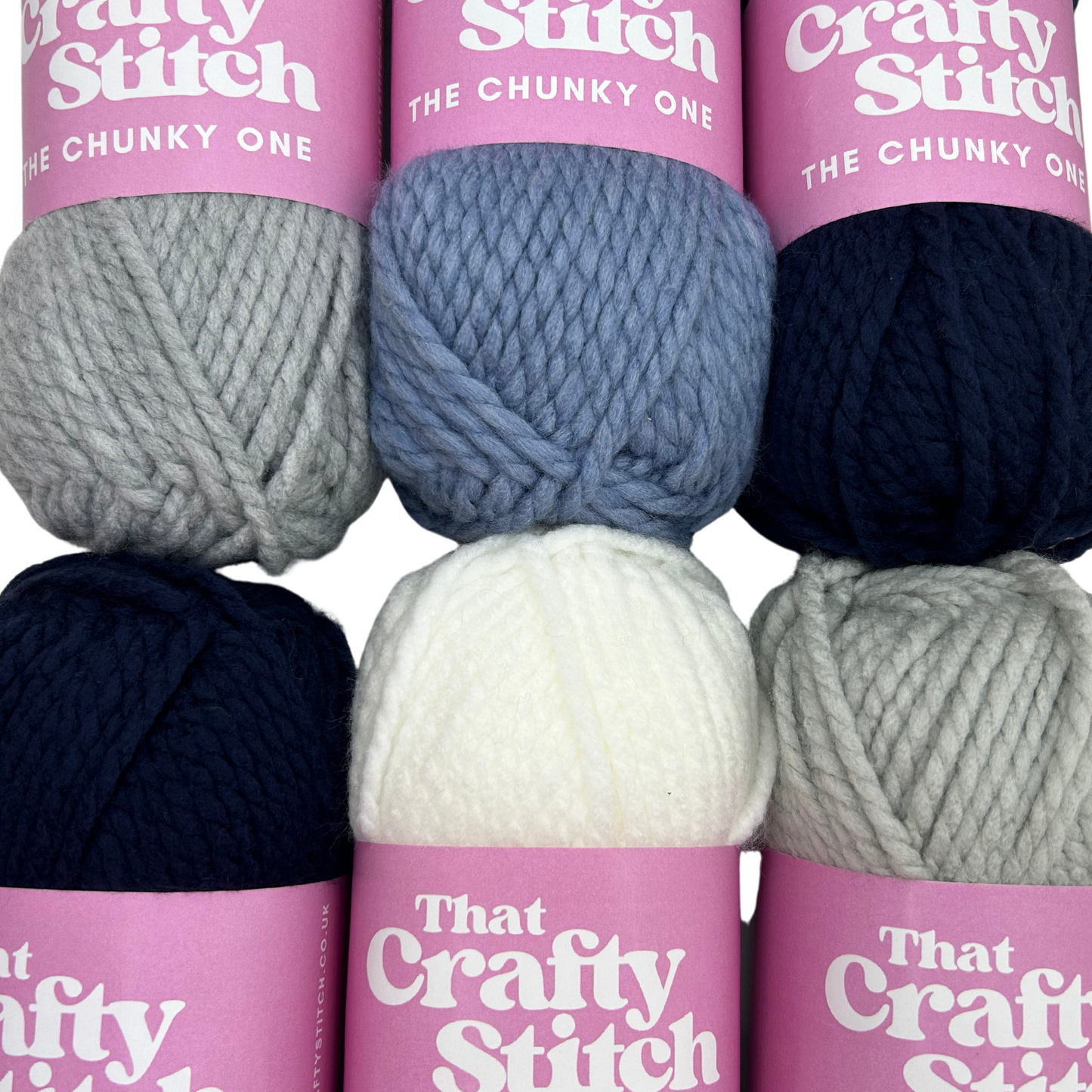 Nautical super chunky yarn bundle