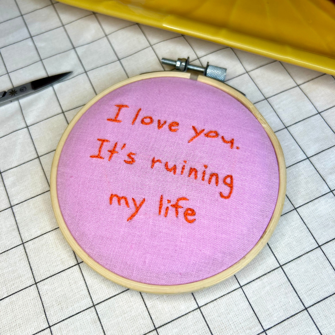 mini embroidery hoop | mini craft kit | craft gift