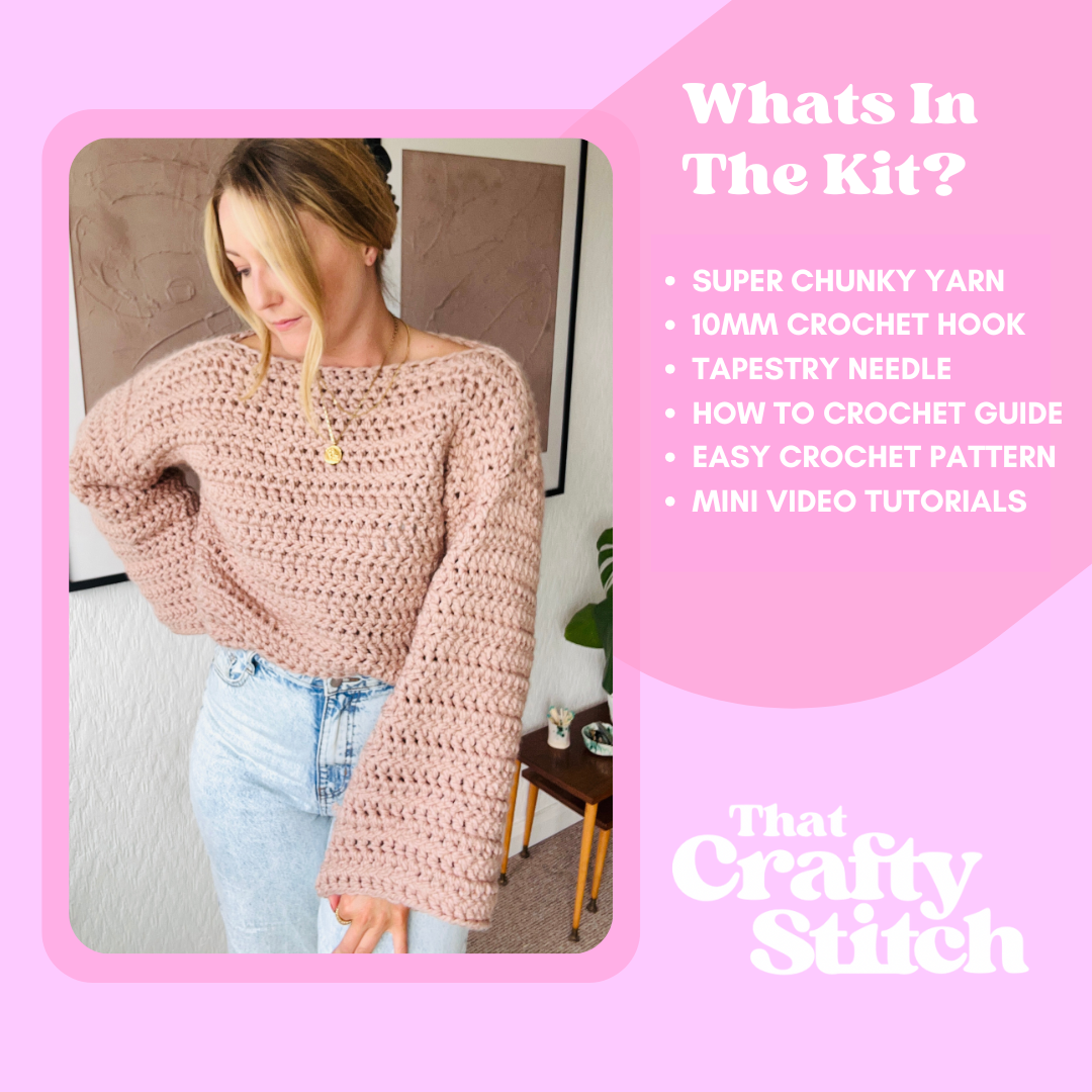 CROCHET KIT - The Laura Jumper