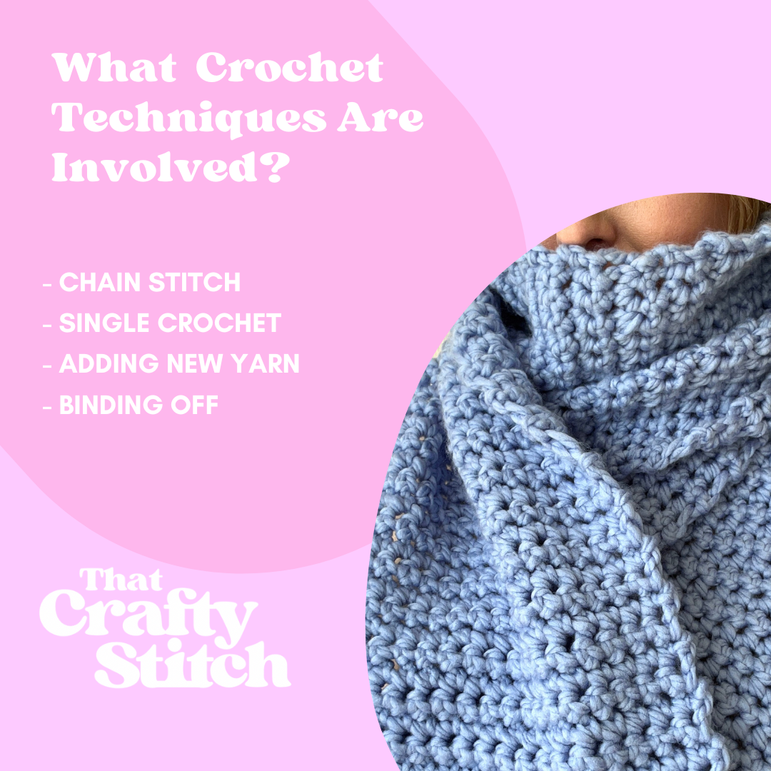beginner crochet scarf kit - learn how to crochet