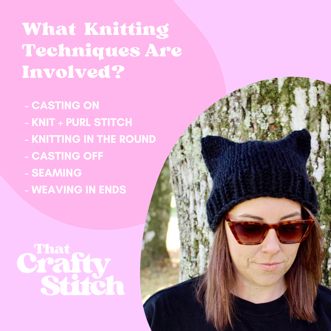 cat hat knitting pattern