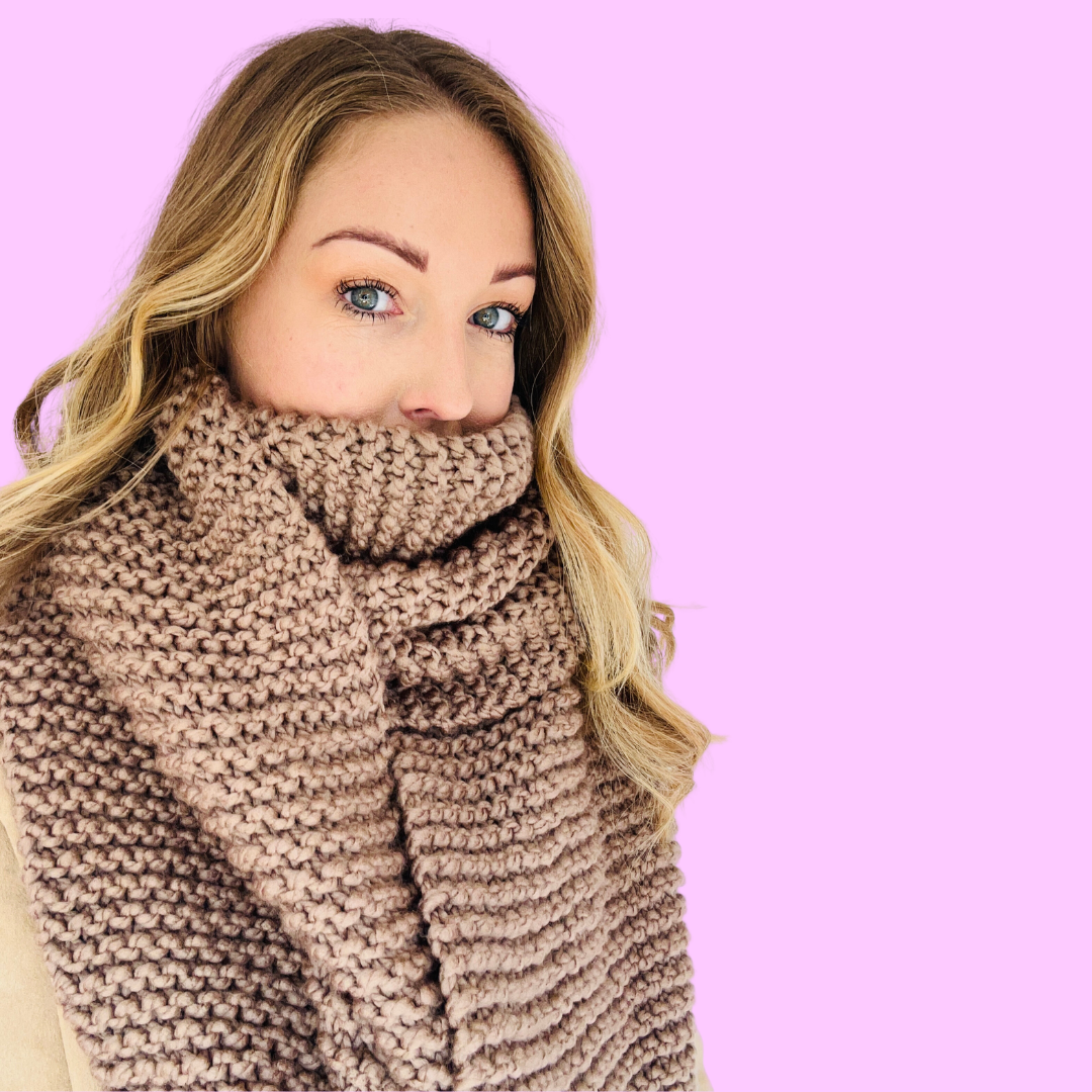 blanket scarf knitting pattern