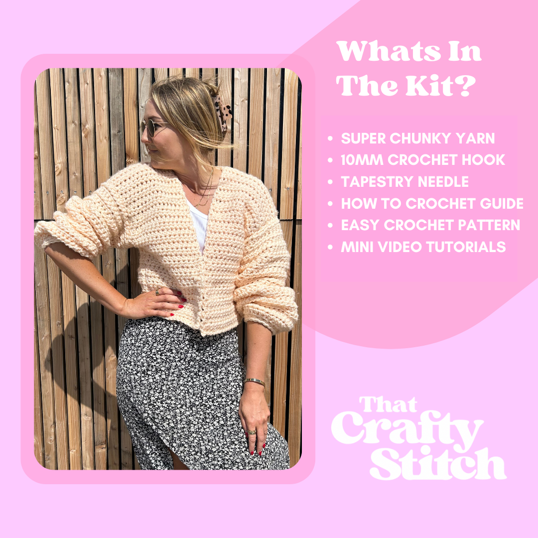CROCHET KIT - The Libby Cardigan