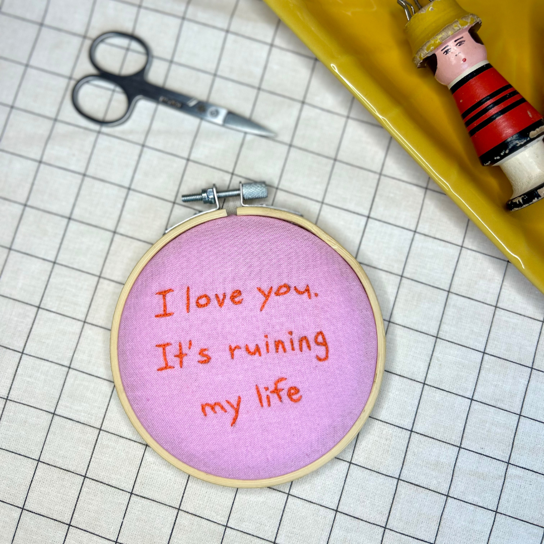 mini embroidery hoop | mini craft kit | craft gift
