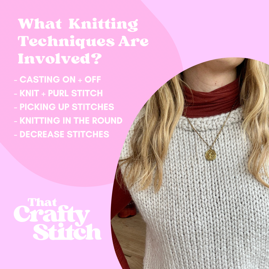 sweater vest knitting kit