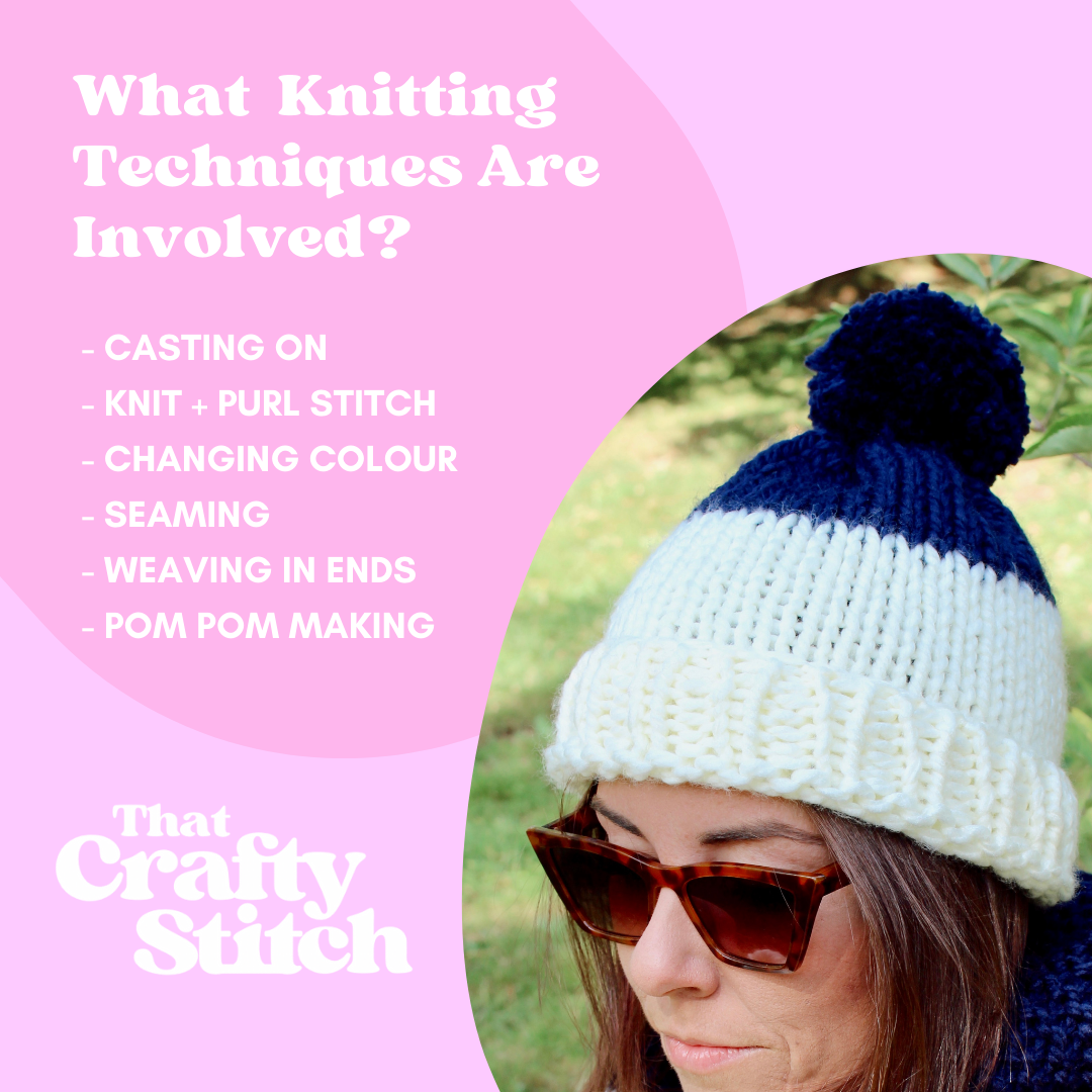 bobble hat knitting pattern