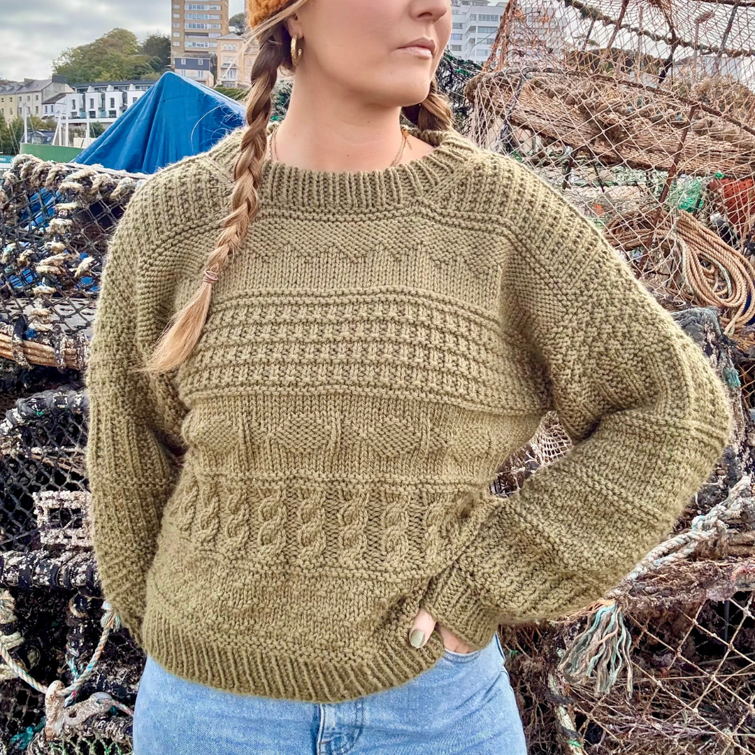 2025 Knitting advent calendar - that crafty stitch | fisherman core jumper knitting pattern | chunky fisherman style jumper advent calendar