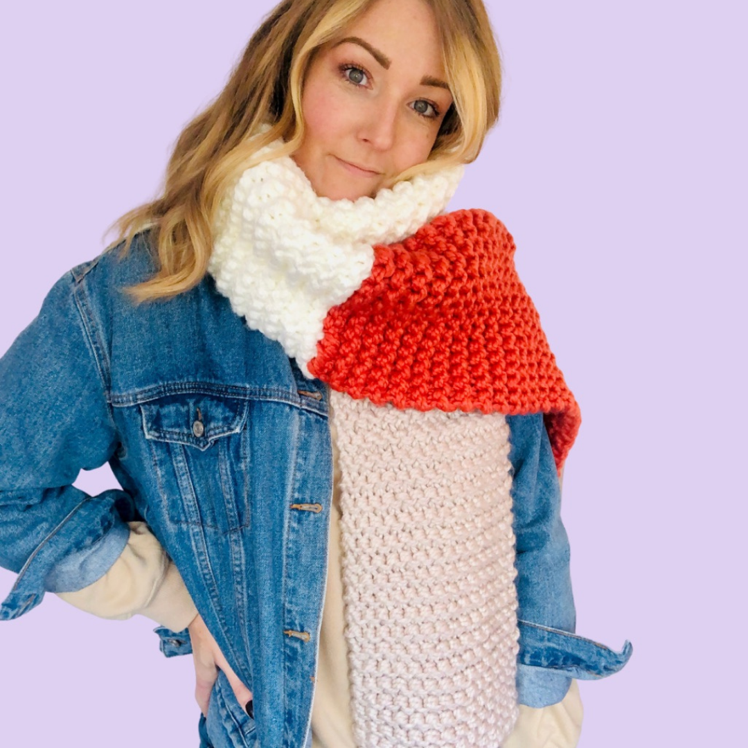 chunky scarf knitting pattern