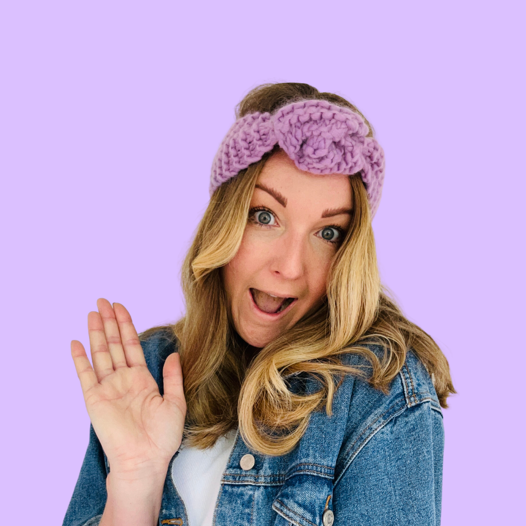 chunky merino wool headband knit kit