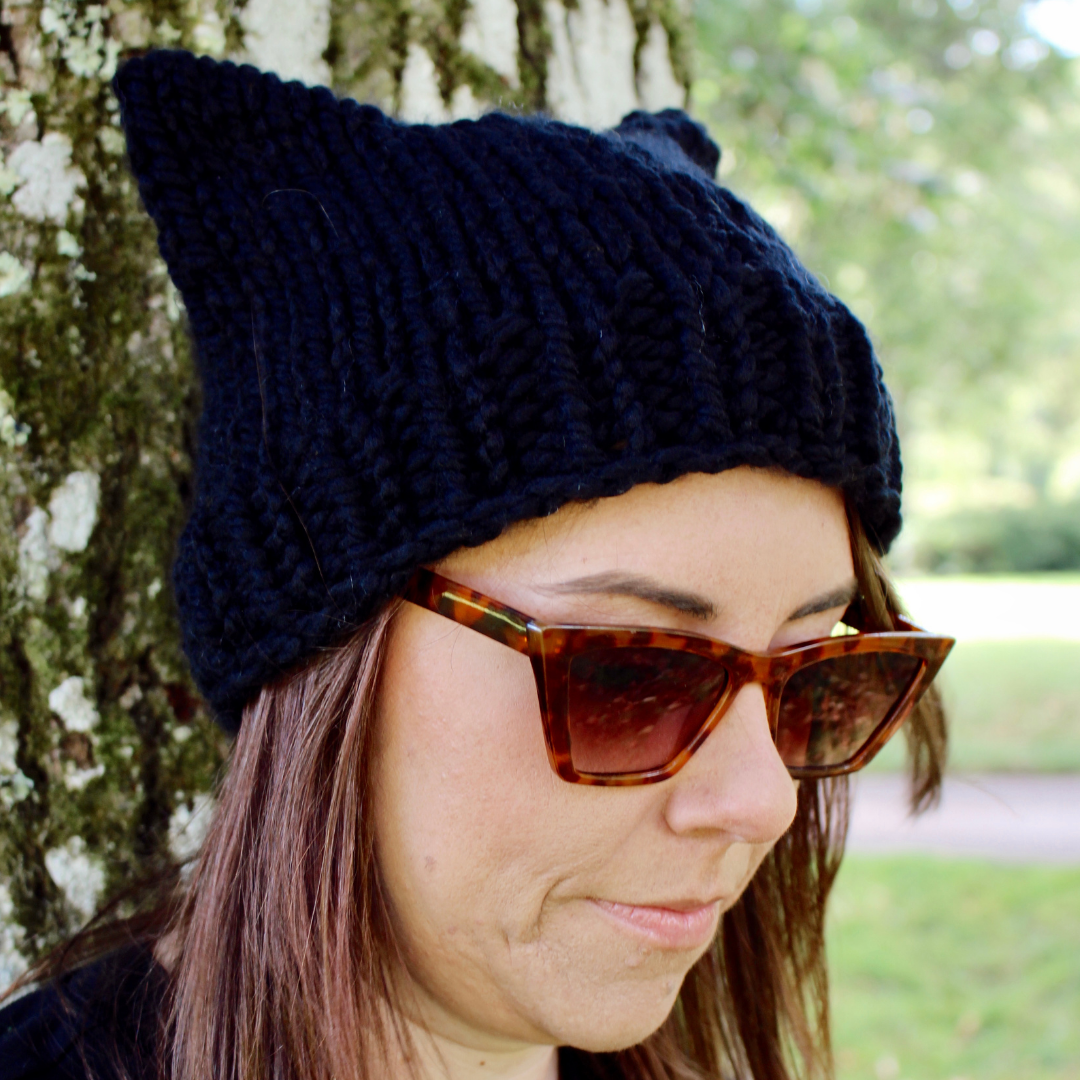 cat hat knitting kit