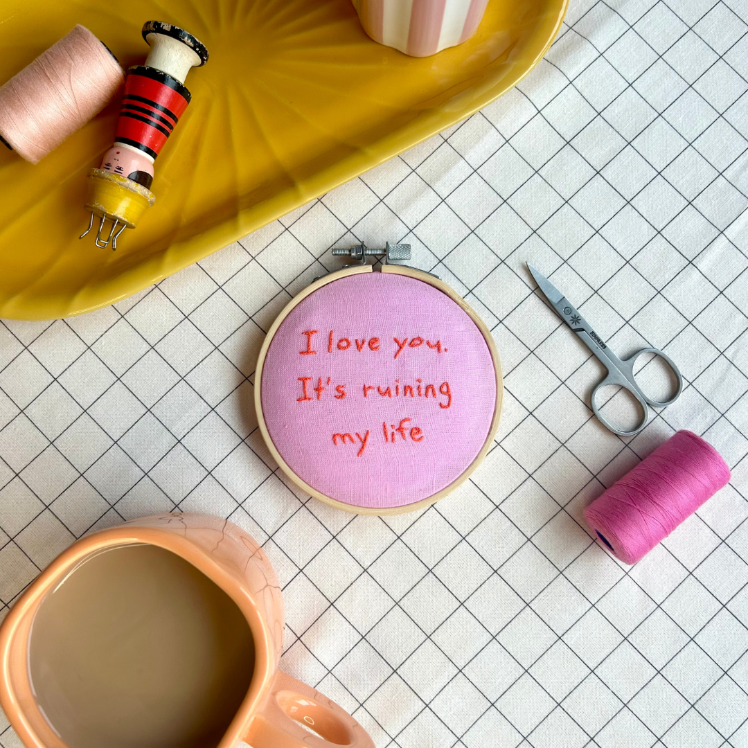 mini embroidery hoop | mini craft kit | craft gift