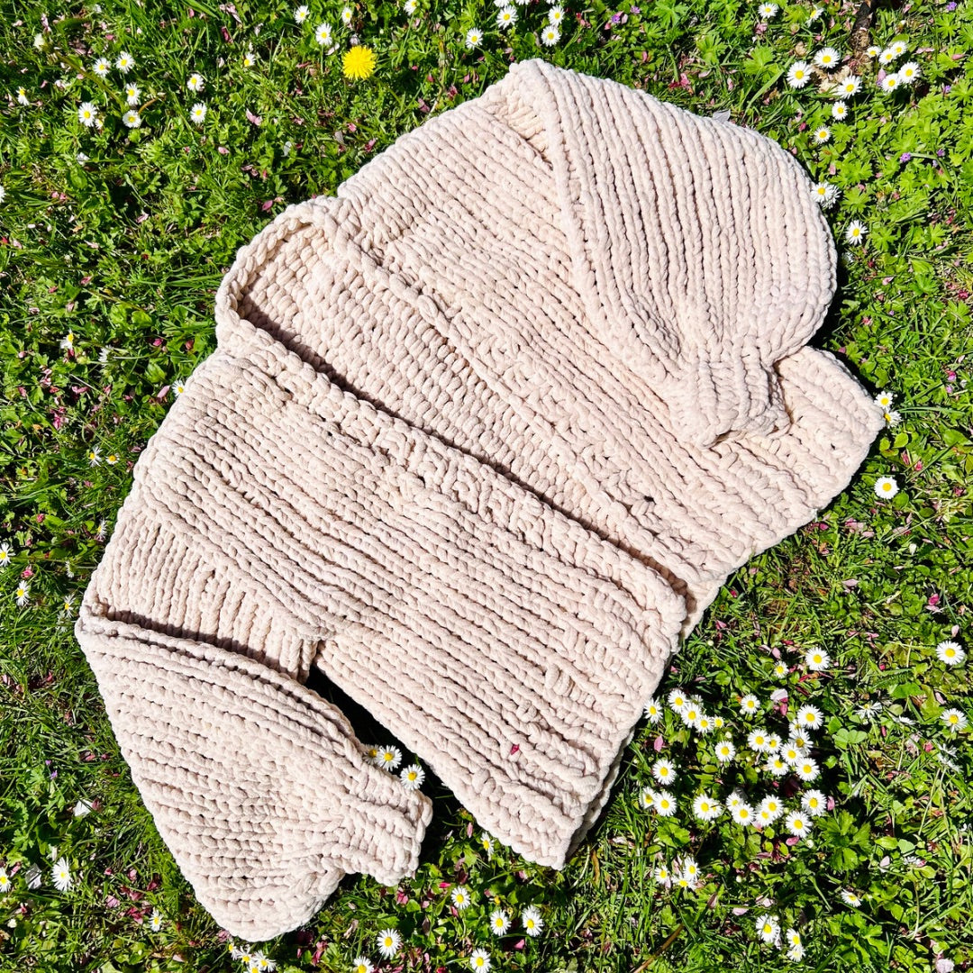 chenille cardigan knitting pattern