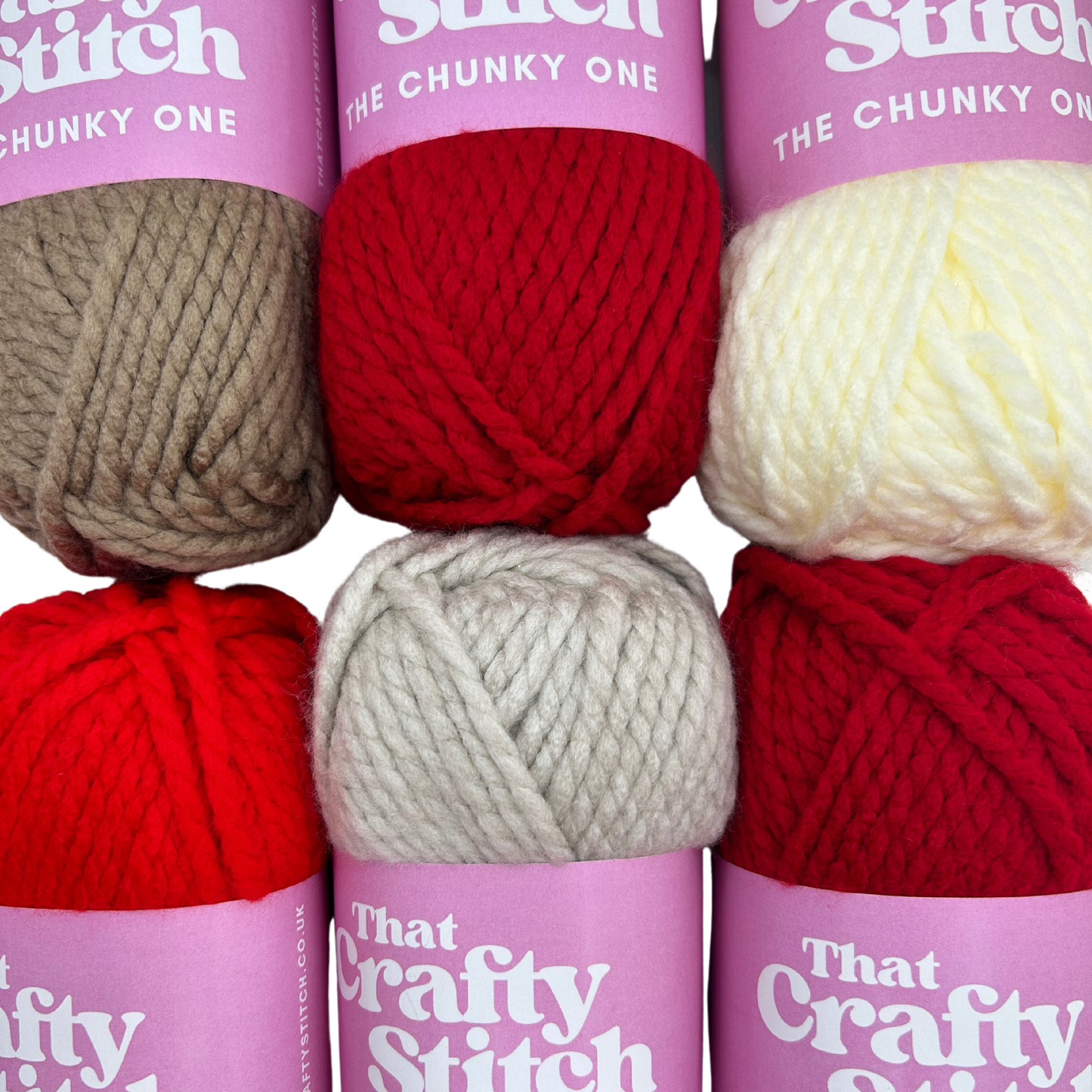 Christmas super chunky yarn bundle