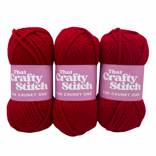 Merlot super chunky acrylic yarn