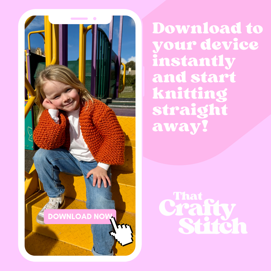 beginner cardigan knitting pattern bundle | mum and mini chunky cardigan knitting pattern
