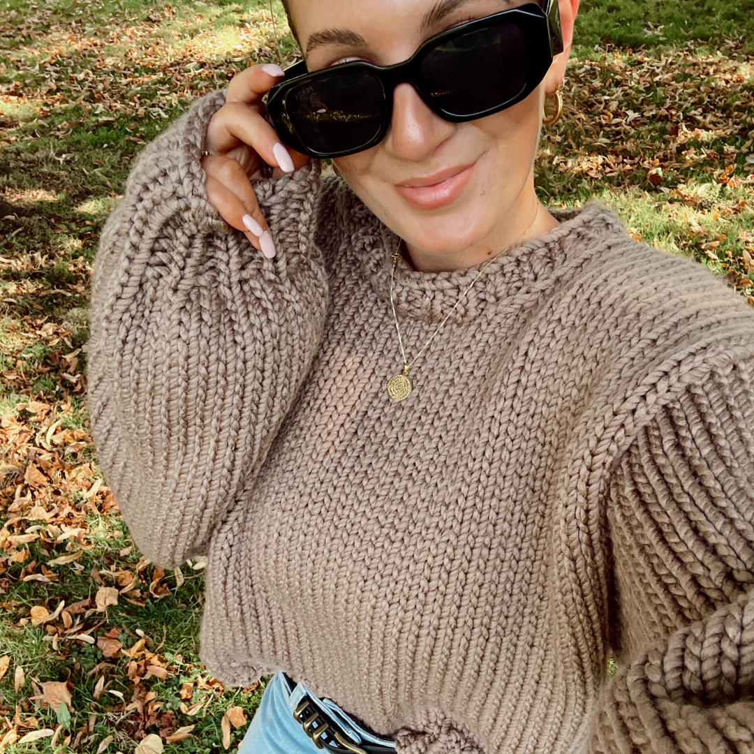 easy chunky jumper knitting pattern | beginner friendly jumper knitting pattern | digital download
