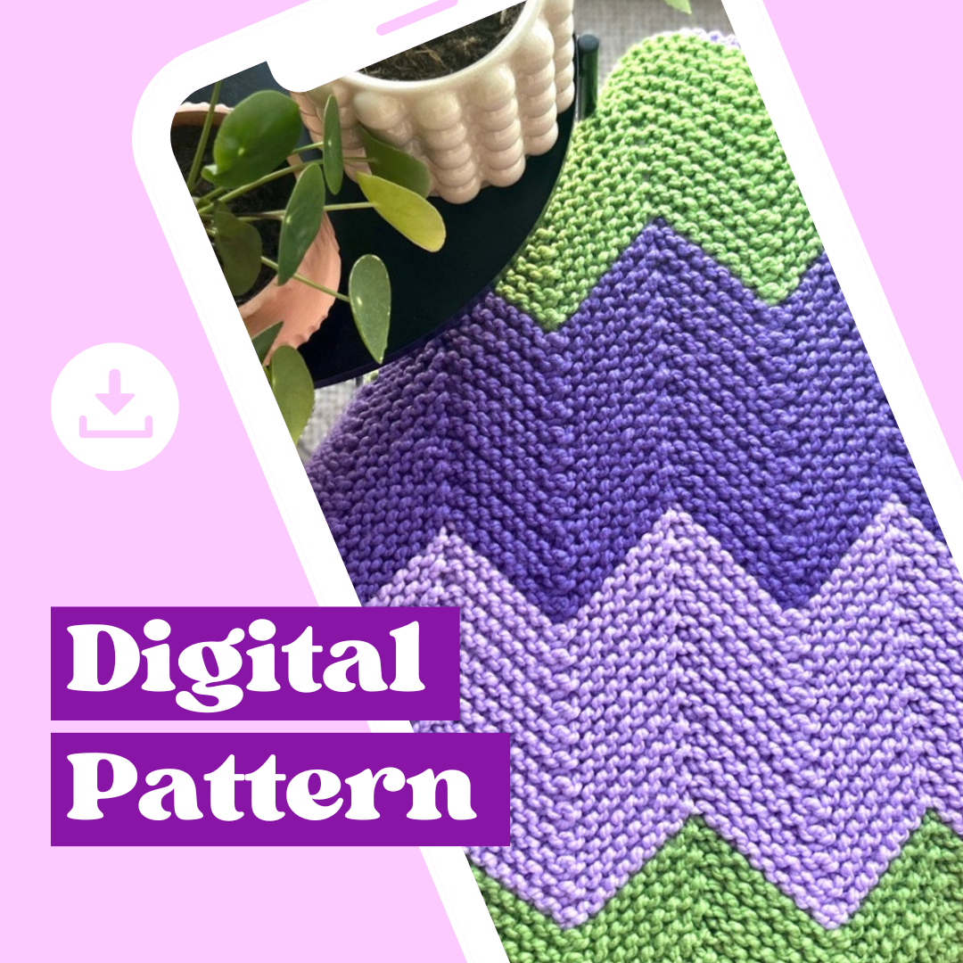 wavy blanket knitting pattern