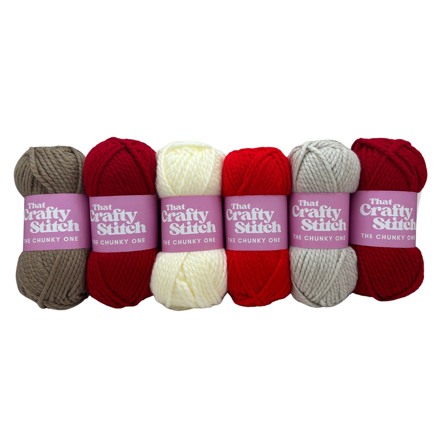 Christmas super chunky yarn bundle