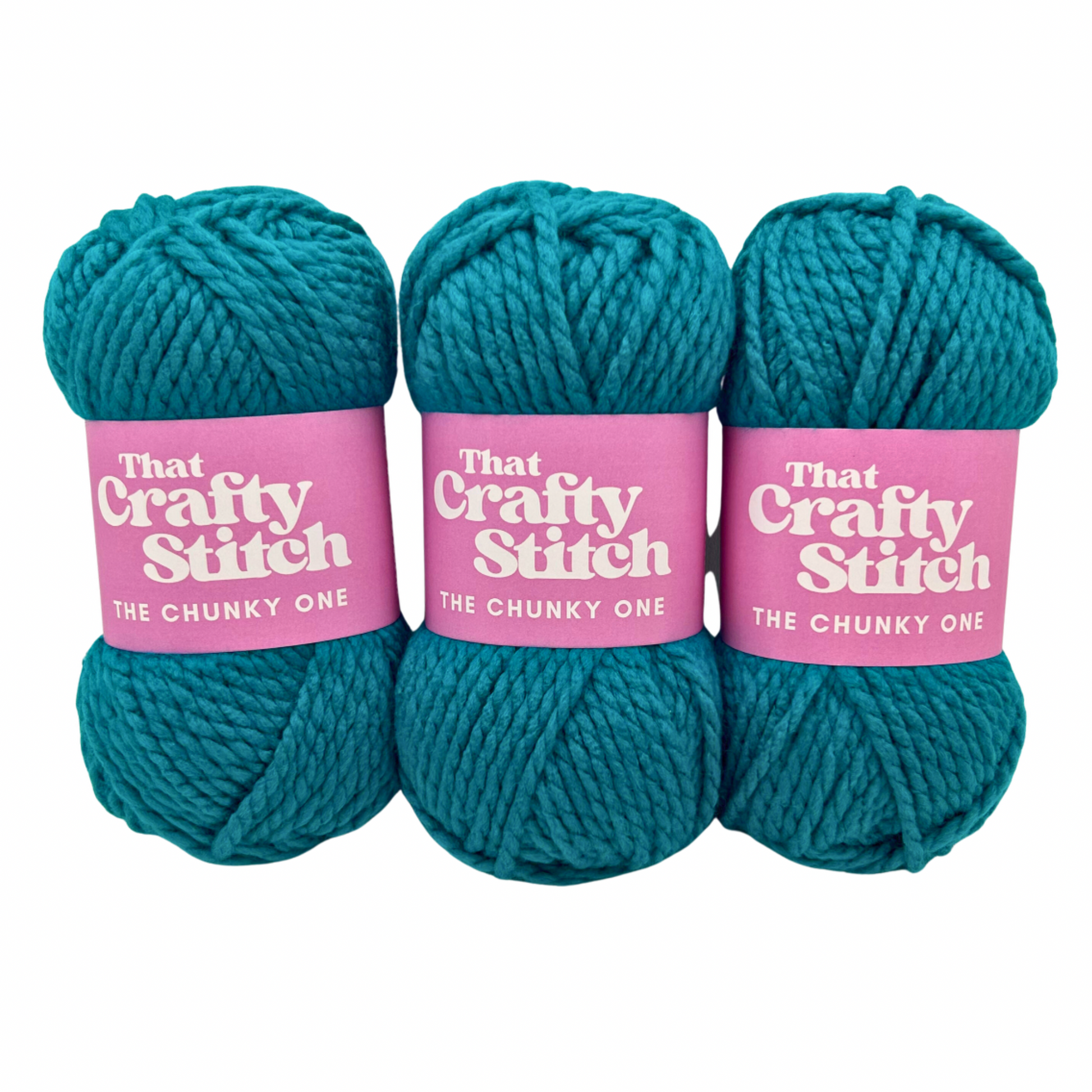 Jade green super chunky yarn