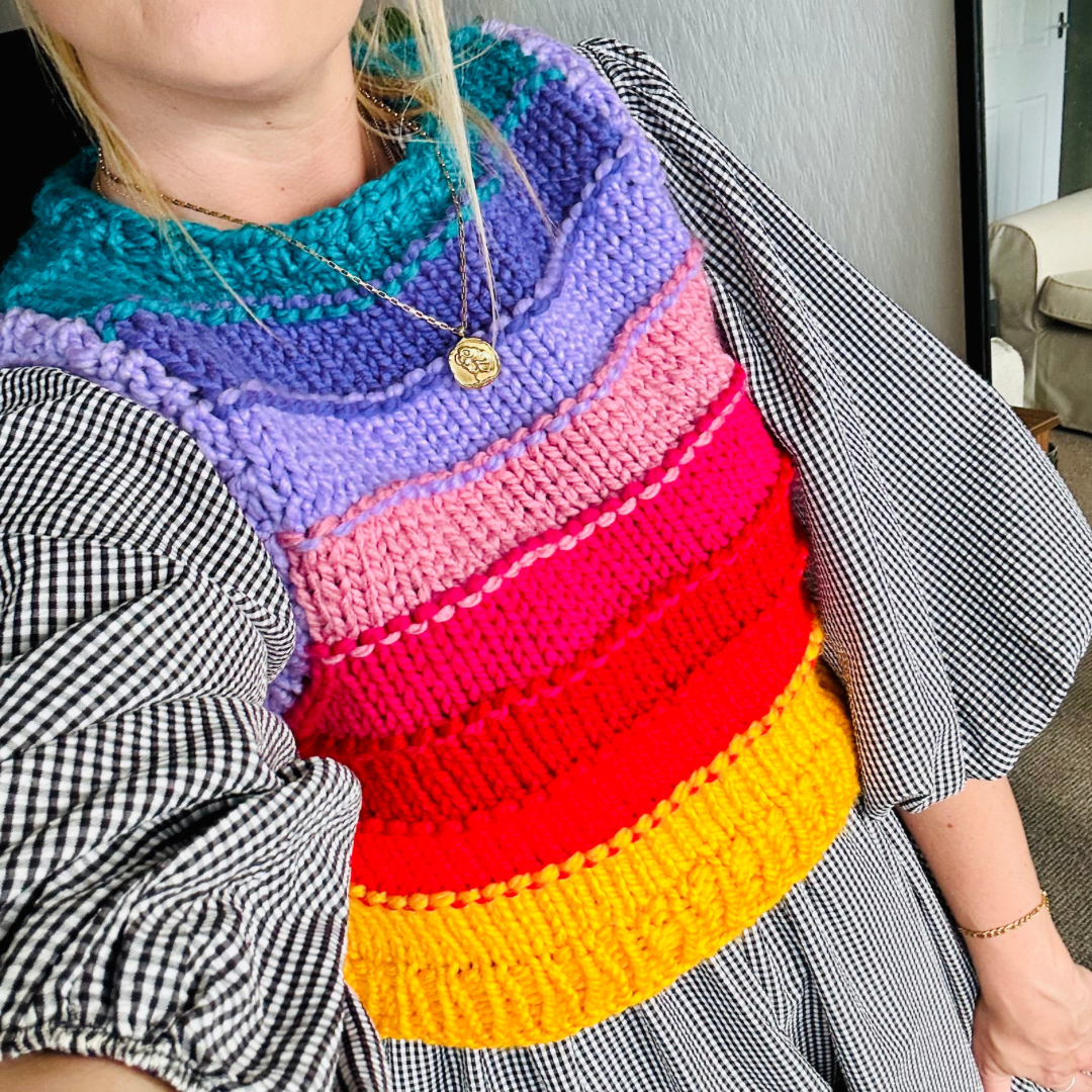 Sweater vest knitting pattern | chunky vest knitting pattern | digital download knitting pattern