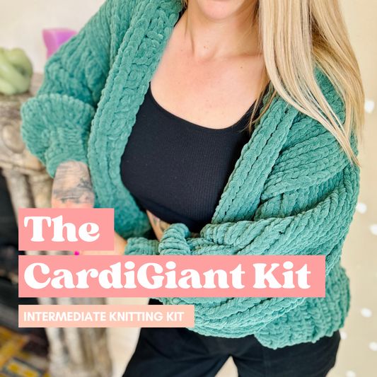 The CardiGiant Kit - Intermediate Knit Kit