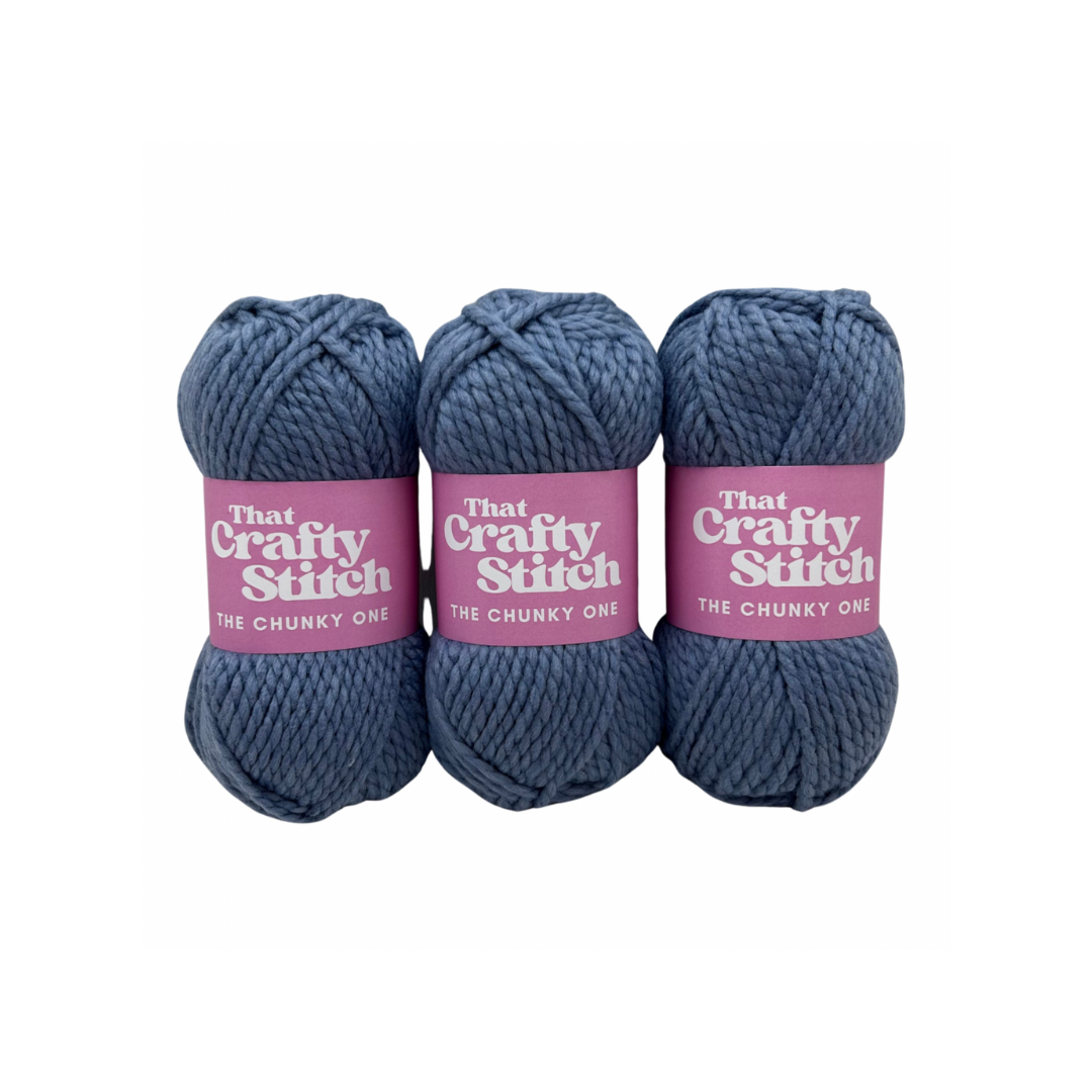 blue Super chunky yarn bundle