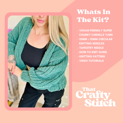 The CardiGiant Kit - Intermediate Knit Kit
