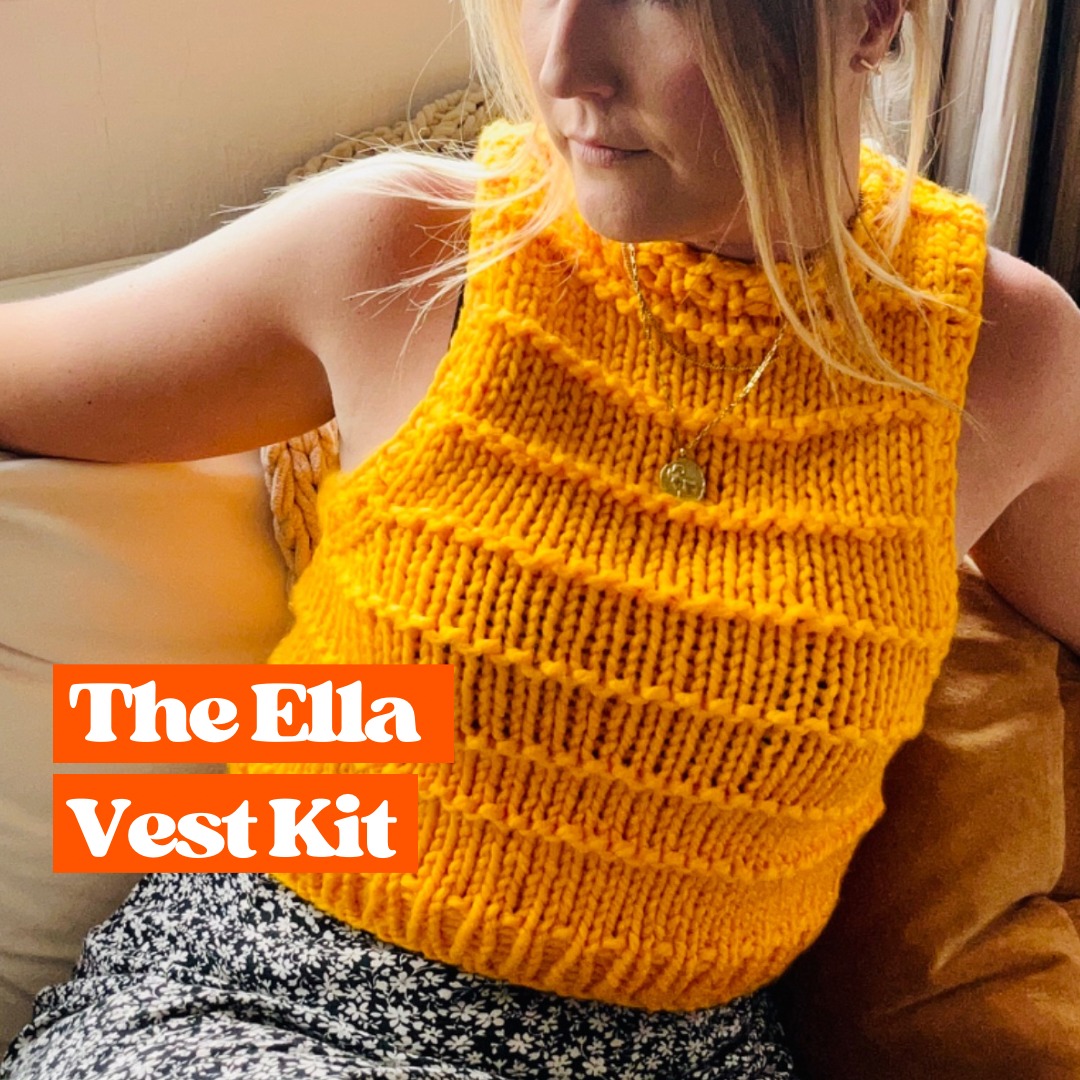 sweater vest knitting kit