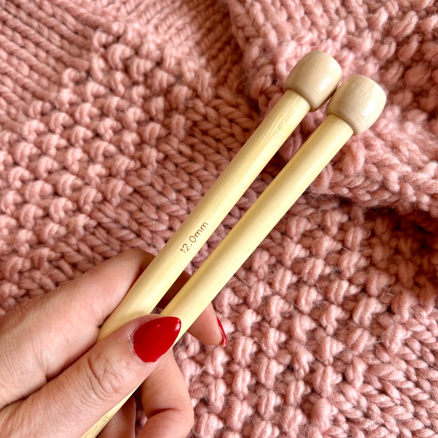 12mm knitting needle bundle | circular + straight knitting needles | wooden knitting needles