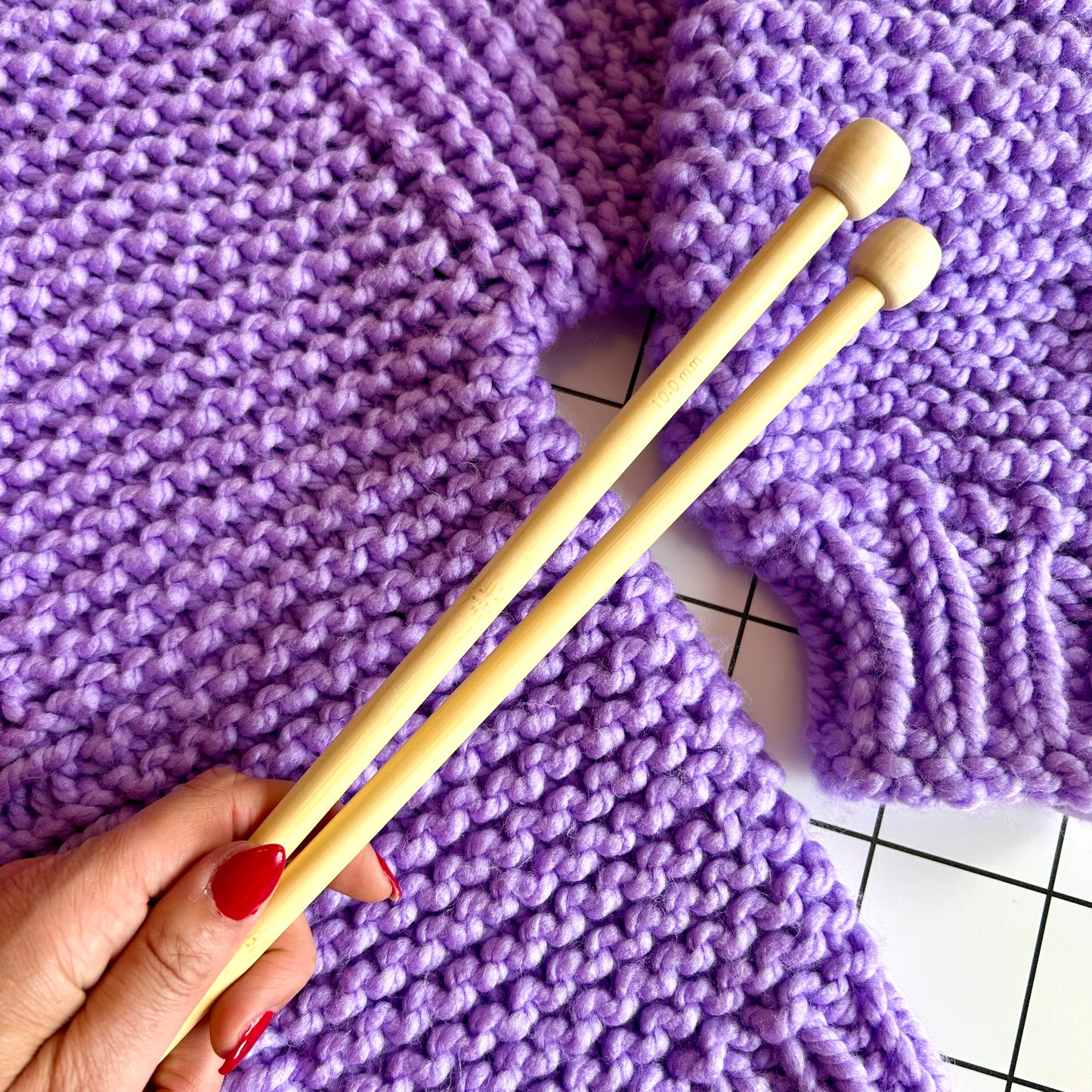 10mm long straight knitting needles | 10mm bamboo knitting needles