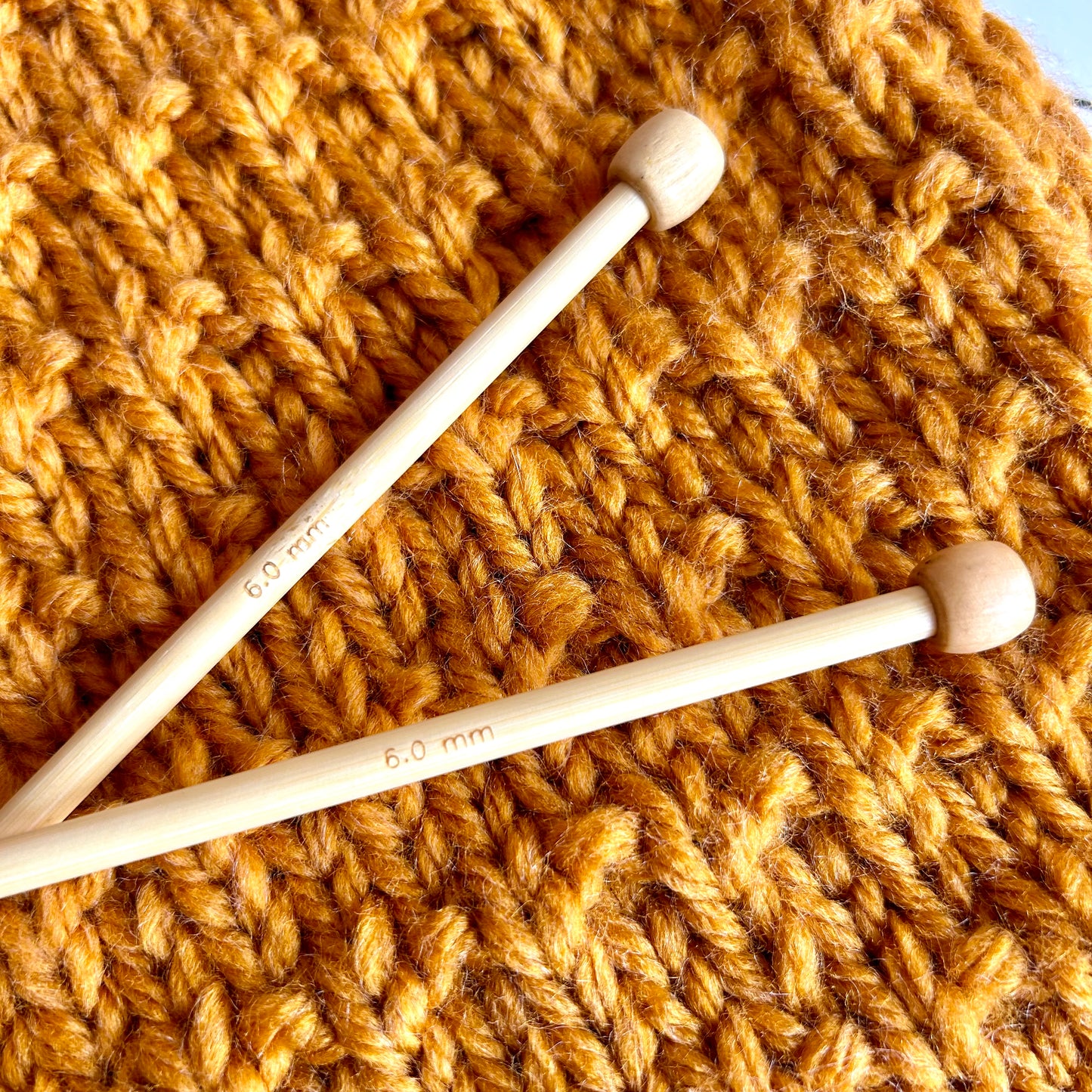 6mm knitting needles | bamboo short length knitting needles