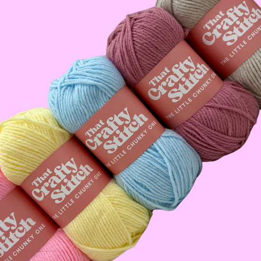 Aran weight yarn | 100% acrylic | 150 metres per 100g ball | That Crafty Stitch