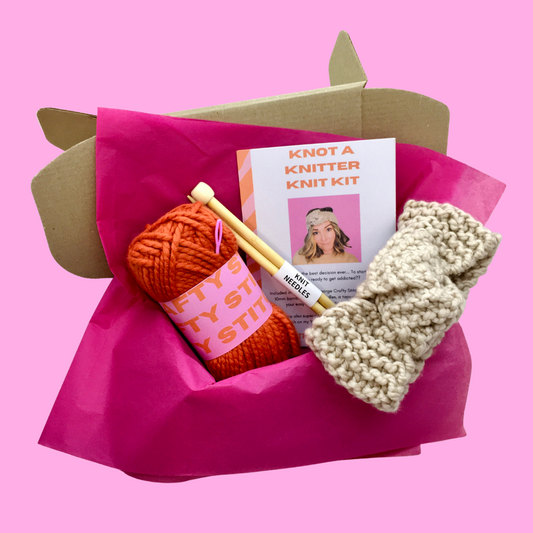 Learn to knit beginner knit kit