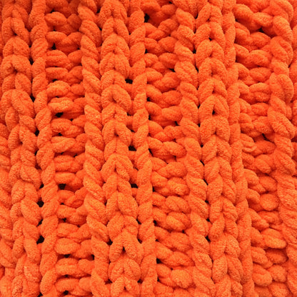 chenille chunky scarf knitting kit - beginner friendly