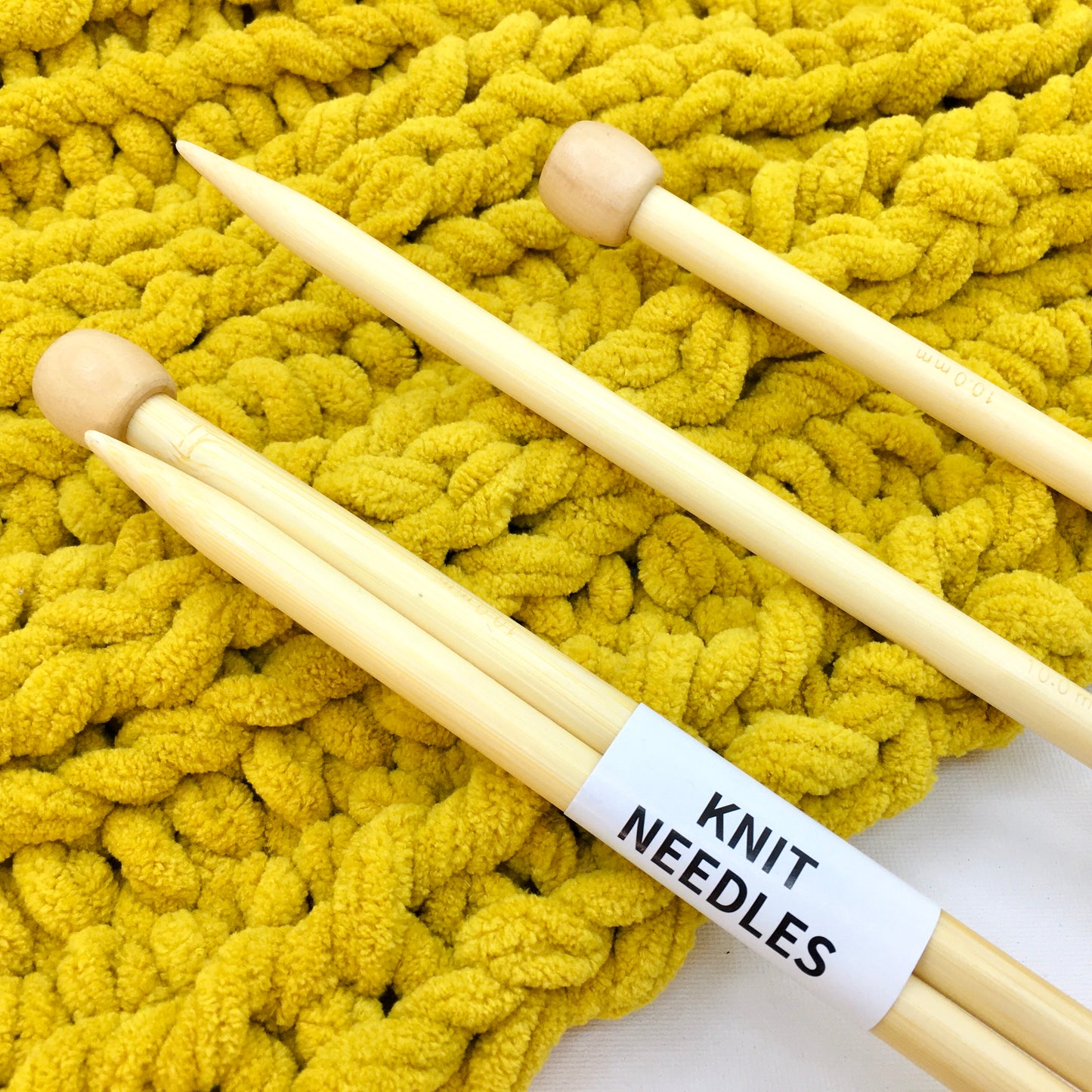 10mm knitting needles | short length | bamboo knitting needles short knitting needles